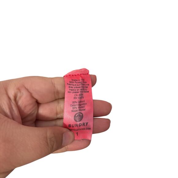 New Anthropologie Sundry Pink Modal Tiered Sleeveless Maxi Dress Size 1 Small - Picture 5 of 8